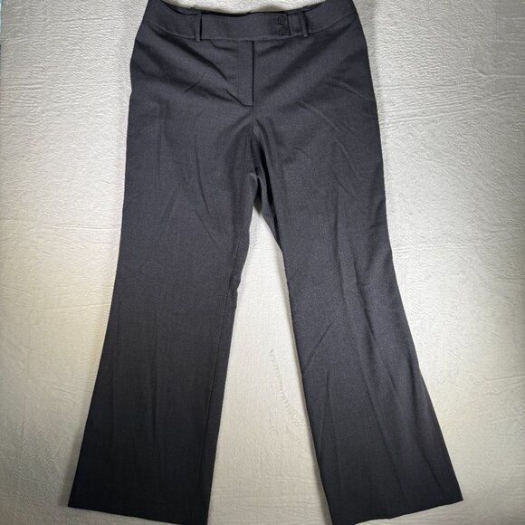 Calvin Klein Gray Straight Leg Curvy Fit Business Casual Dress Pants 14 - Picture 1 of 8